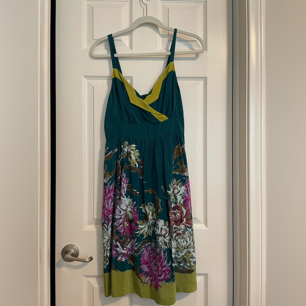 Maeve silk fall floral dress